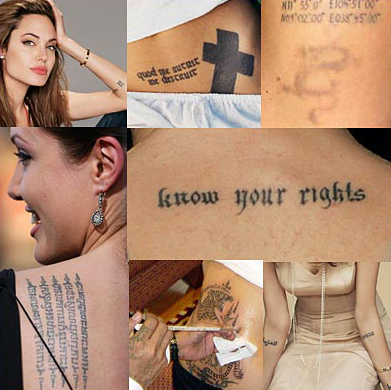  Italian. angelina jolie tattoos