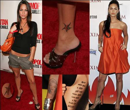 Interested more in uncensored Megan Fox Tattoos then visit the exclusive